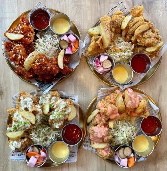 다양한 프라이드 치킨